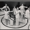 Clockwise from left: Elaine Petricoff, Jack Blackton, Dan Goggin, Marvin Solley, Sharron Miller, and Danny Guerrero in the stage production Hark!