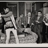 Anthony Perkins, Nathaniel Frey, John Fiedler, Don Adams and Joe E. Marks in the stage production Harold