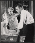 Vivian Blaine and Steve McQueen in the stage production A Hatful of Rain
