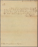 Letter to Governor Tryon [New York]