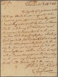 Letter to Thomas Riche, Philadelphia