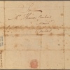 Letter to Thomas Riche, Philadelphia