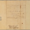 Letter to Samuel Tucker, "President of the Committee of Safety of New Jersey."