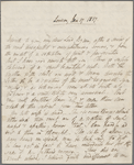 Autograph letter signed to Lord Byron, 17 January 1817