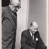 Harry Kurnitz and Noël Coward in rehearsal for the stage production The Girl Who Came to Supper