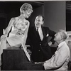 José Ferrer, Florence Henderson, and Noël Coward in rehearsal for the stage production of The Girl Who Came to Supper