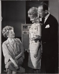 Irene Browne, José Ferrer and Florence Henderson in rehearsal for the stage production The Girl Who Came to Supper