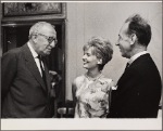 Book writer Harry Kurnitz, José Ferrer and Florence Henderson in rehearsal for the stage production The Girl Who Came to Supper