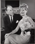 José Ferrer and Florence Henderson in rehearsal for the stage production The Girl Who Came to Supper