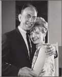José Ferrer and Florence Henderson in rehearsal for the stage production The Girl Who Came to Supper