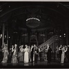 Irene Browne, Florence Henderson, Sean Scully, Jose Ferrer, Roderick Cook, and company in the stage production of The Girl Who Came to Supper