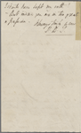 Autograph letter signed to Thomas Jefferson Hogg, 14 February 1817