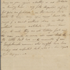 Autograph letter unsigned to Augusta White, 3 - 8 January 1817