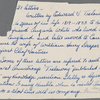 Autograph letter unsigned to Augusta White, 3 - 8 January 1817