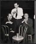 John Dexter, Stephen Sondheim and Arthur Laurents in rehearsal for the stage production Do I Hear a Waltz?