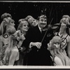 Lou Jacobi [holding violin] and unidentified others in the stage production Fade Out - Fade In
