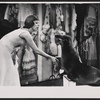 Carol Burnett and trained animal Smaxie [sea lion] in the stage production Fade Out - Fade In