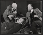 George Abbott, Lou Jacobi [reclining] and Reuben Singer in the stage production Fade Out - Fade In