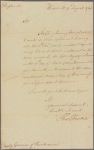 Letter to [John Penn] Deputy Governor of Pennsylvania