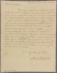 Letter to his daughter, Ruth Smith