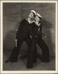 Gertrude Lawrence and Noël Coward in the original 1936 Broadway production of "Red Peppers" from Noël Coward's play cycle "Tonight at 8:30."