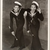 Gertrude Lawrence and Noël Coward in the original 1936 Broadway production of "Red Peppers" from Noël Coward's play cycle "Tonight at 8:30."