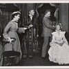 Lynn Fontanne, Alfred Lunt, Brian Ahrene, and Edna Best in a scene from the original Broadway production of Noël Coward's "Quadrille."