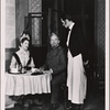 Alfred Lunt, Lynn Fontanne, and Bruce Webster in a scene from the original Broadway production of Noël Coward's "Quadrille."