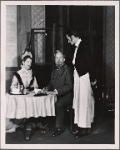 Alfred Lunt, Lynn Fontanne, and Bruce Webster in a scene from the original Broadway production of Noël Coward's "Quadrille."