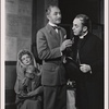 Edna Best, Brian Ahrene, and Jerome Kilty in a scene from the original Broadway production of Noël Coward's "Quadrille."