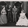 Alfred Lunt, Lynn Fontanne, Brian Ahrene, and Edna Best in a scene from the original Broadway production of Noël Coward's "Quadrille."