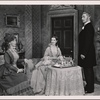 Brenda Forbes, Lynn Fontanne, and Brian Ahrene in a scene from the original Broadway production of Noël Coward's "Quadrille."