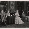 Alfred Lunt, Lynn Fontanne, Brian Ahrene, and Edna Best in a scene from the original Broadway production of Noël Coward's "Quadrille."