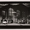 Jerome Kilty and the cast in a scene from the original Broadway production of Noël Coward's "Quadrille."