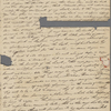 Autograph letter signed to Augusta White, 1 - 10 February 1817