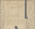 Autograph letter signed to Augusta White, 1 - 10 February 1817