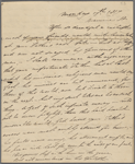 Autograph letter signed to Augusta White, 17 February 1817