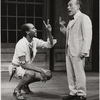 Louis Gossett, Jr. (left) and Menasha Skulnik in a scene from the theatrical production of The Zulu and the Zayda