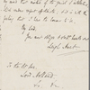 Autograph letter signed to Lord Holland, 3 March 1817	