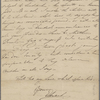 Autograph letter unsigned to Augusta White, 25 March 1817