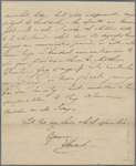 Autograph letter unsigned to Augusta White, 25 March 1817