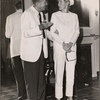 Elaine Stritch and Noël Coward in a promotional photograph for the original Broadway production of "Sail Away"