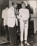 Elaine Stritch and Noël Coward in a promotional photograph for the original Broadway production of "Sail Away"