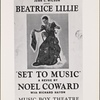 A poster for the 1939 Noël Coward musical "Set to Music"