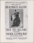 A poster for the 1939 Noël Coward musical "Set to Music"