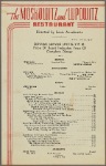 The Moskowitz & Lupowitz Restaurant