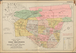 Outline and index. Map of the Oranges showing the cities of Orange & East Orange, town of West Orange, village & township of South Orange and borough of Vailsburgh