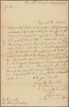 Letter to the Board of Treasury, New York