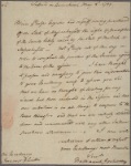 Letter to George Clinton, Governor of New York