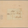 Letter to Major General Benjamin Lincoln, Philadelphia